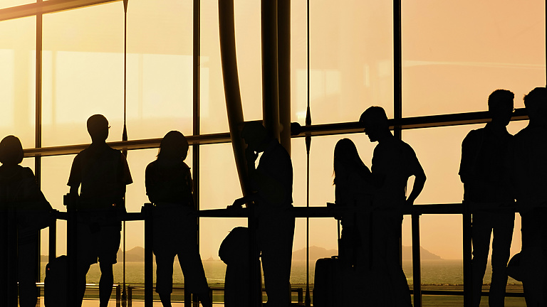 People at the airport
