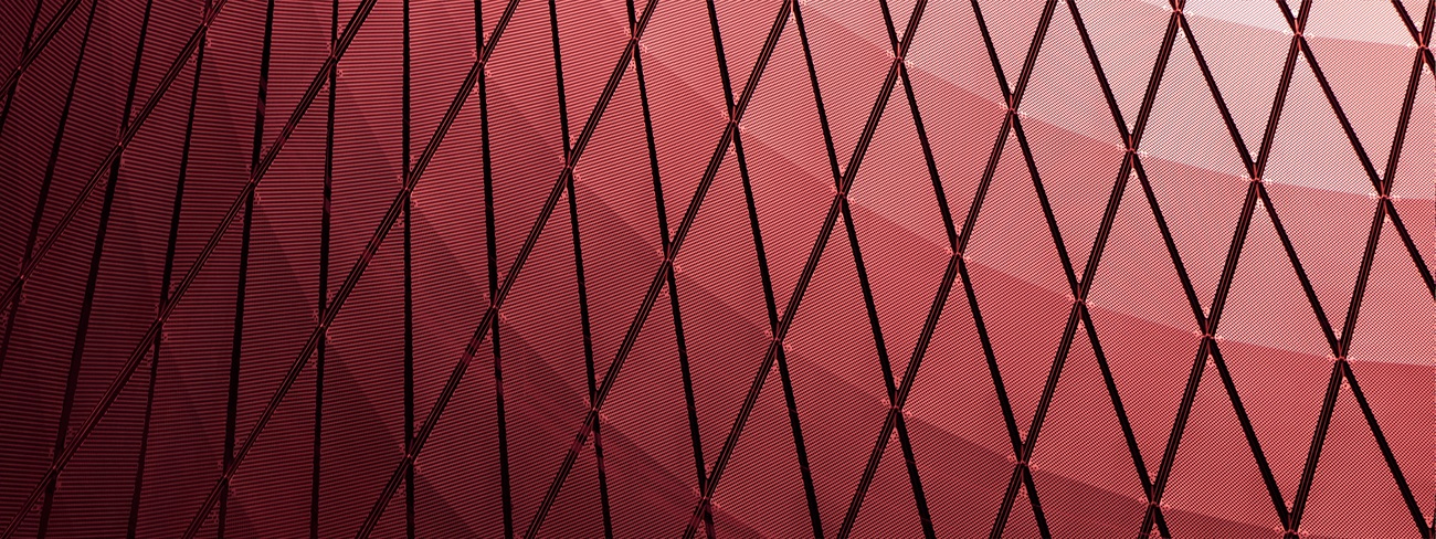Abstract red building