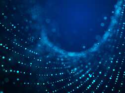 a blue dotted wave of dots