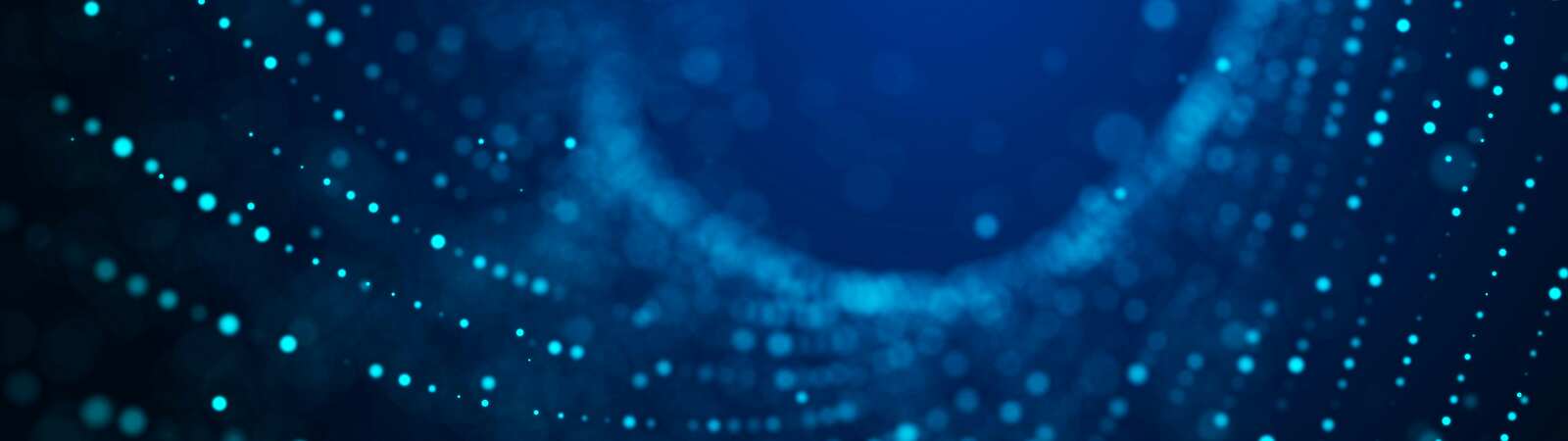 a blue dotted wave of dots