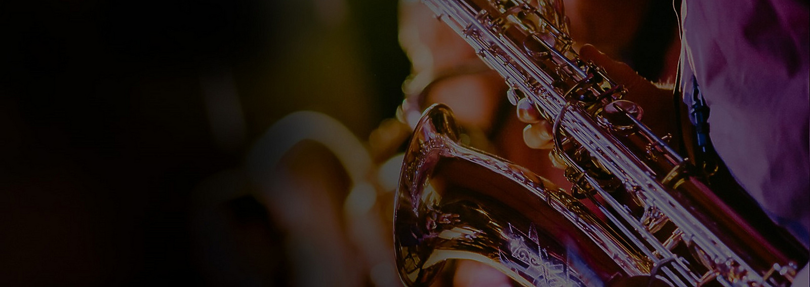 Saxophone playing in a Jazz club