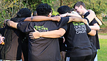 a group of people hugging