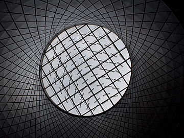 grey geometric circle