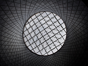 grey geometric circle