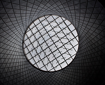 grey geometric circle