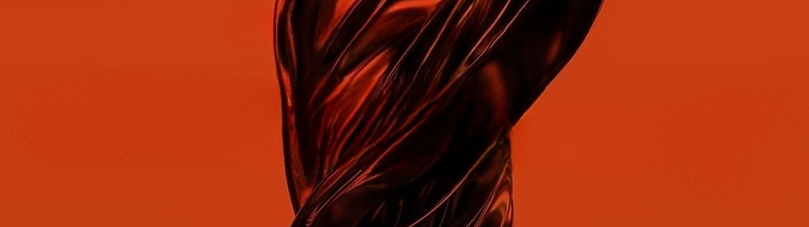 a close-up of a red object