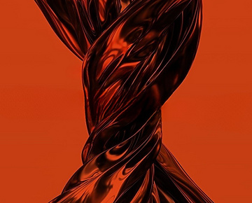 a close-up of a red object