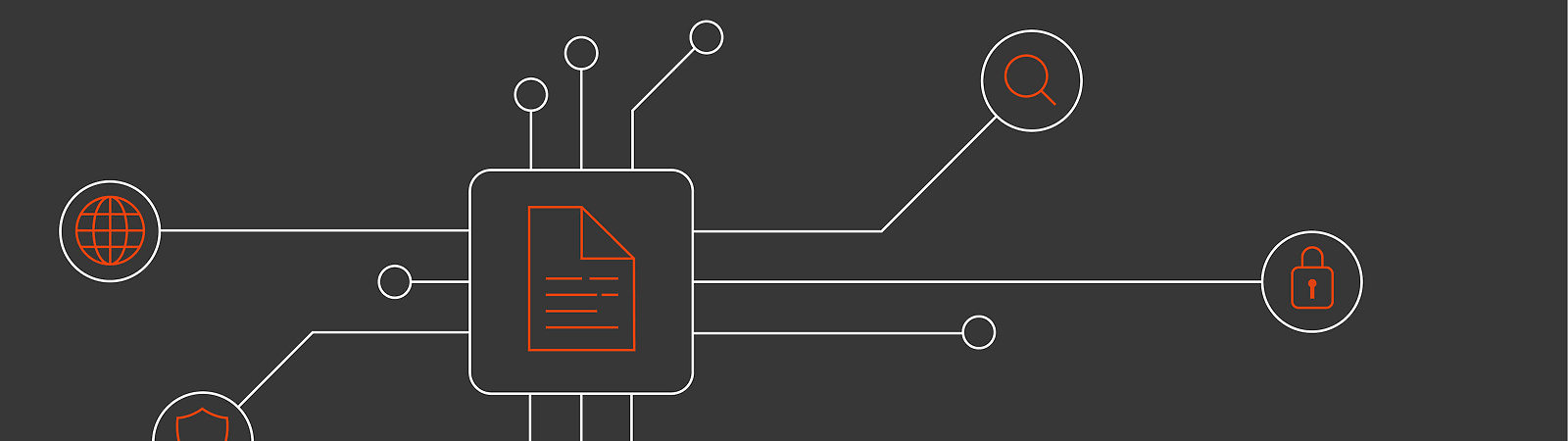 graphic with web icons