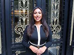 a person standing in front of a door