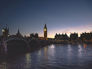 London at night