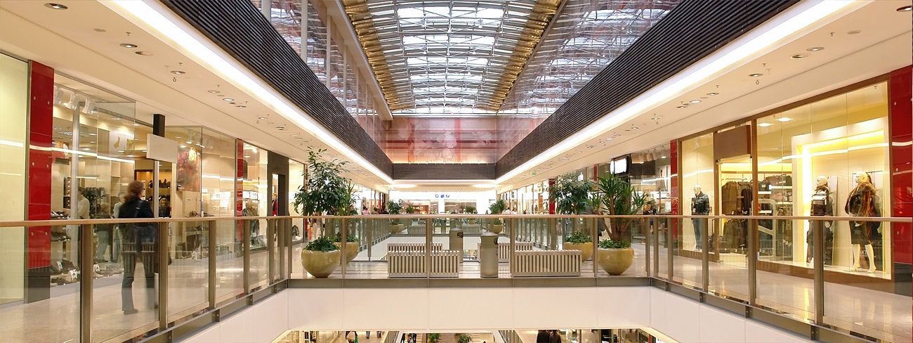 View of inside shopping mall