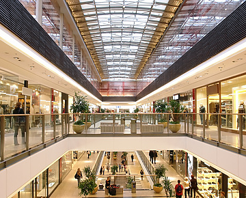 View of inside shopping mall