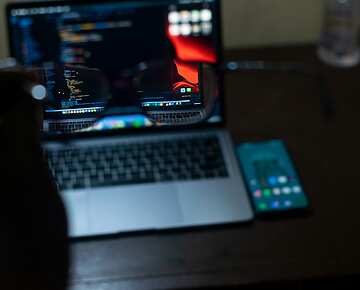 a close up of a laptop