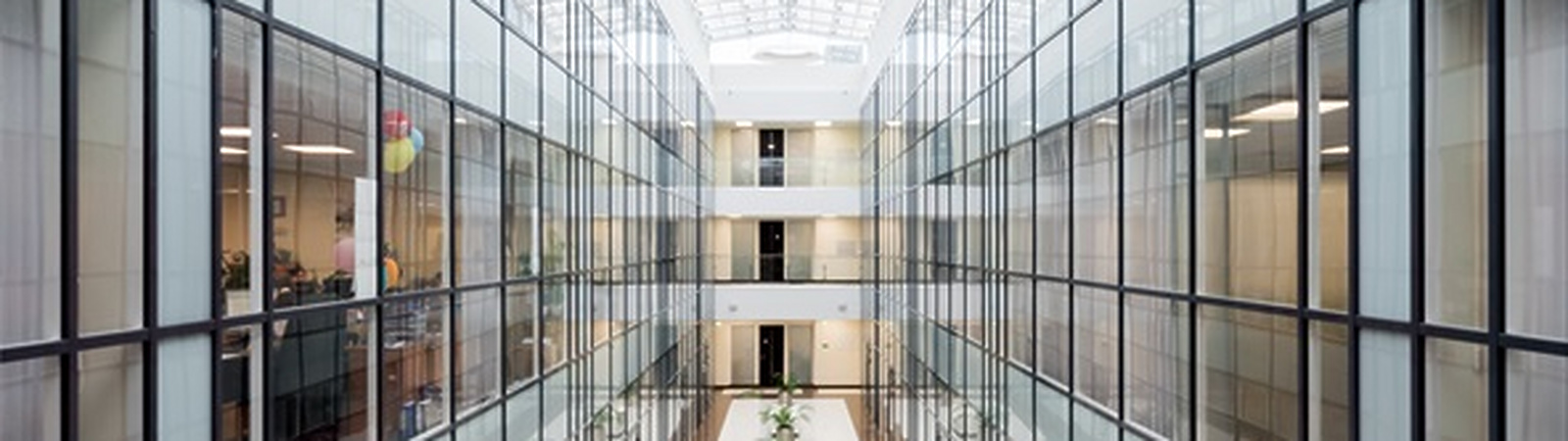 a long shot of a building