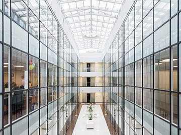 a long shot of a building