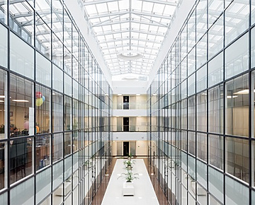 a long shot of a building