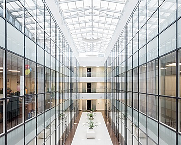 a long shot of a building