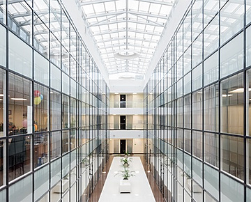 a long shot of a building