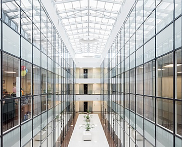 a long shot of a building