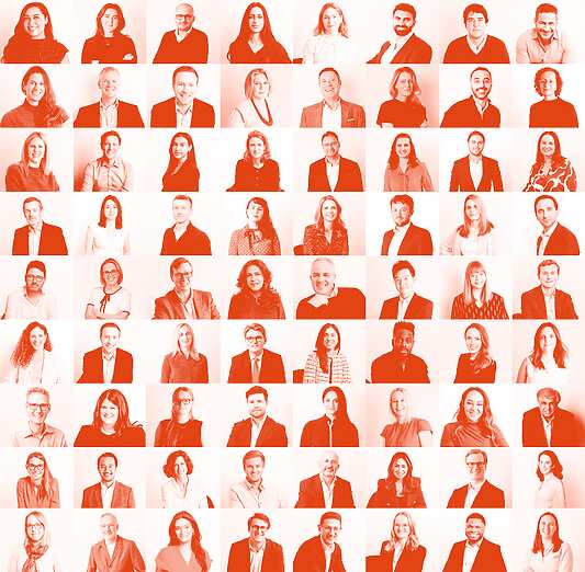 a collage of a group of people