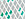 Abstract white structure with green glass