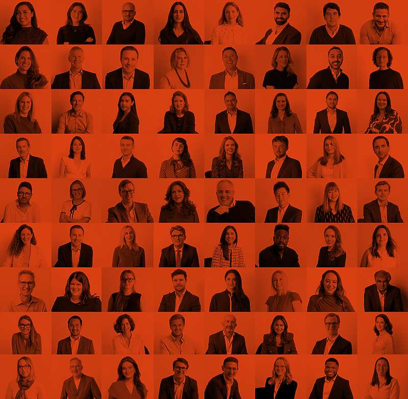 a collage of a group of people