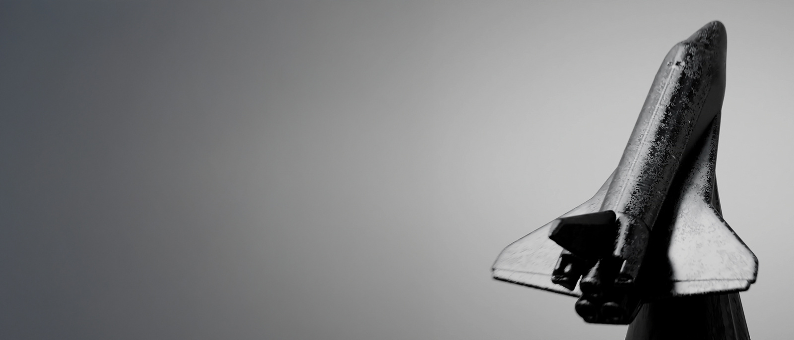 Rocket toy on pencil