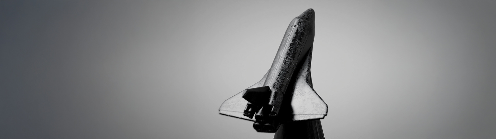 Rocket toy on pencil