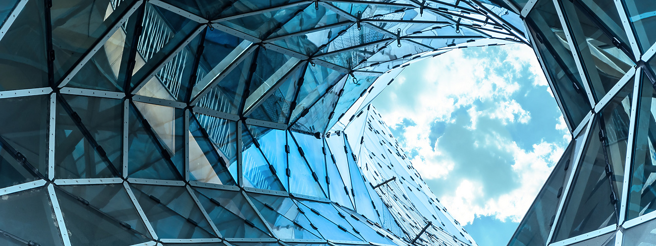 abstract glass architecture