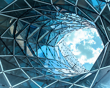 abstract glass architecture