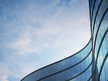 Abstract Glass Building