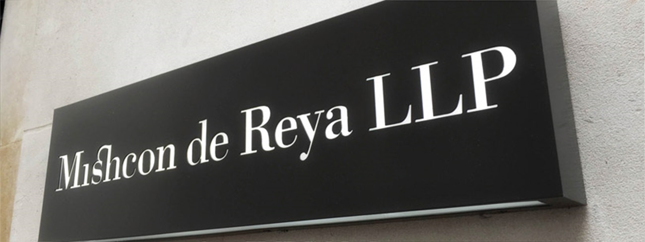 mishcon de reya sign