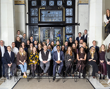 a group of people posing for a photo