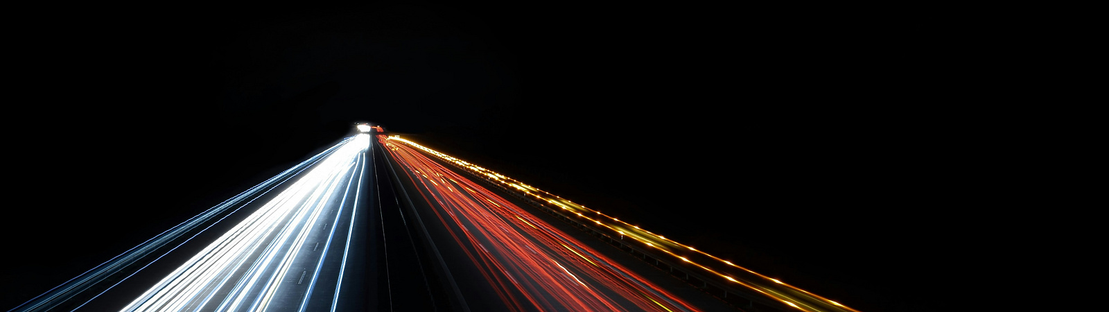 lights shining on black background