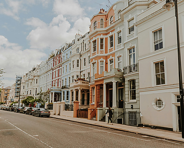 a street with cars parked on it