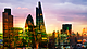 View of London in sunset