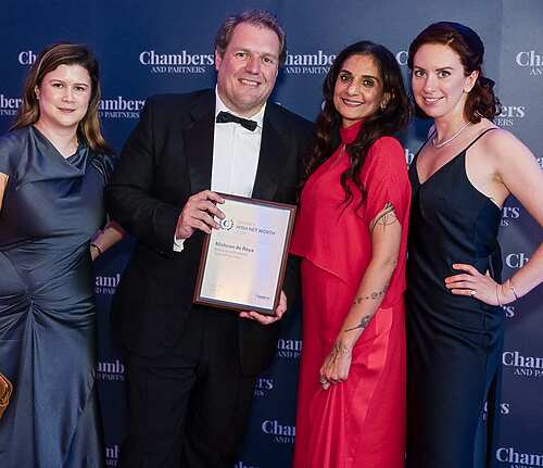 Mishcon de Reya's Residential Property team at the Chambers High Net Worth Awards 2026